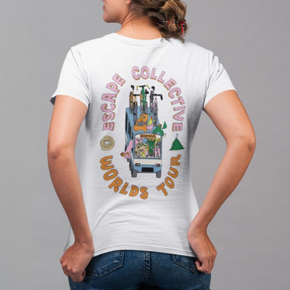 Womens limited edition Escape Worlds Tour tee
