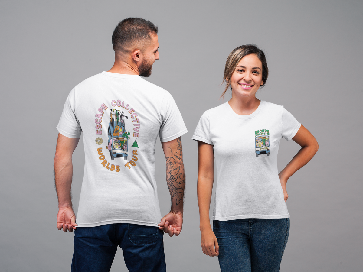 Mens limited edition Escape Worlds Tour tee